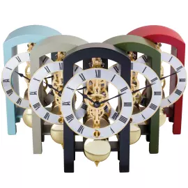 Hermle table clock, blue